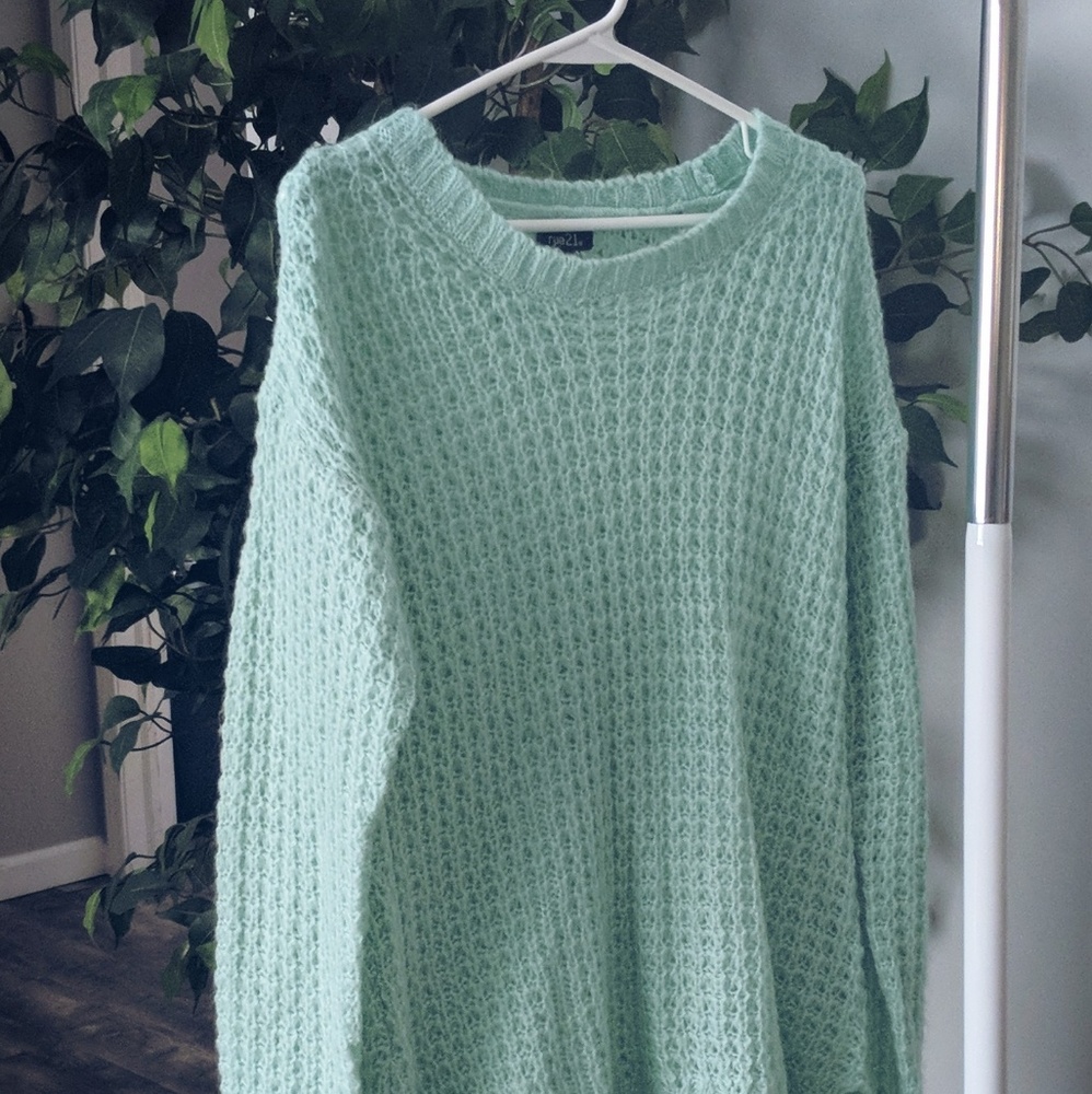 Long oversized sweater